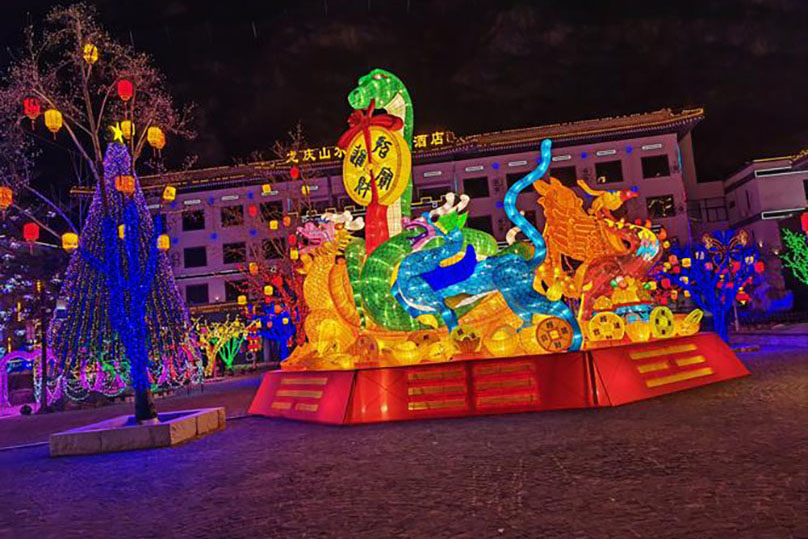 春节灯会现场实拍图