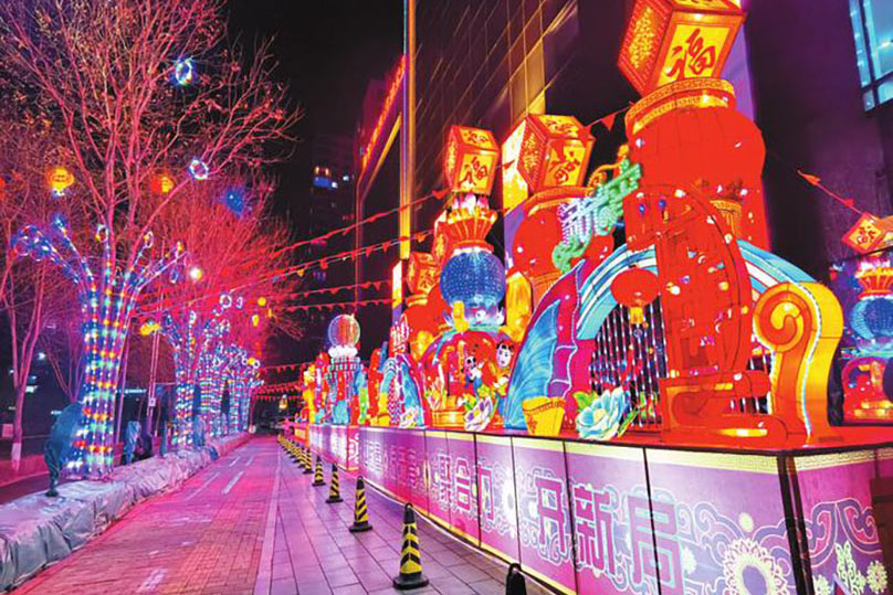 彩灯花灯成功案例现场实拍图