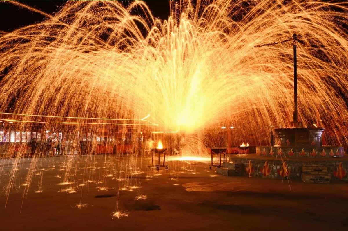 隋唐洛阳城打铁花表演公告