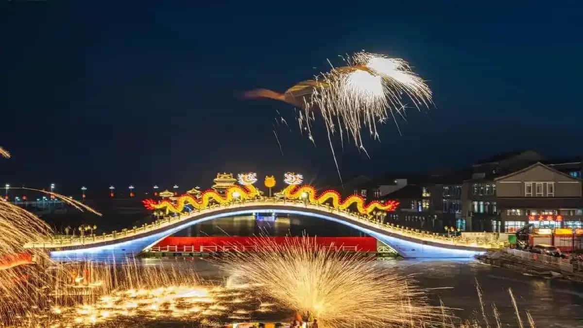 打铁花定制样式现场实拍图