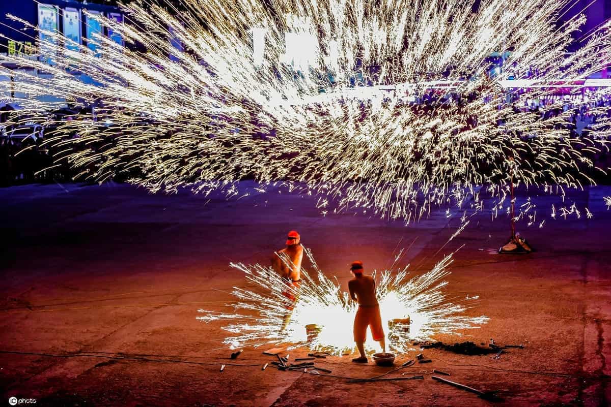 打铁花定制样式现场实拍图