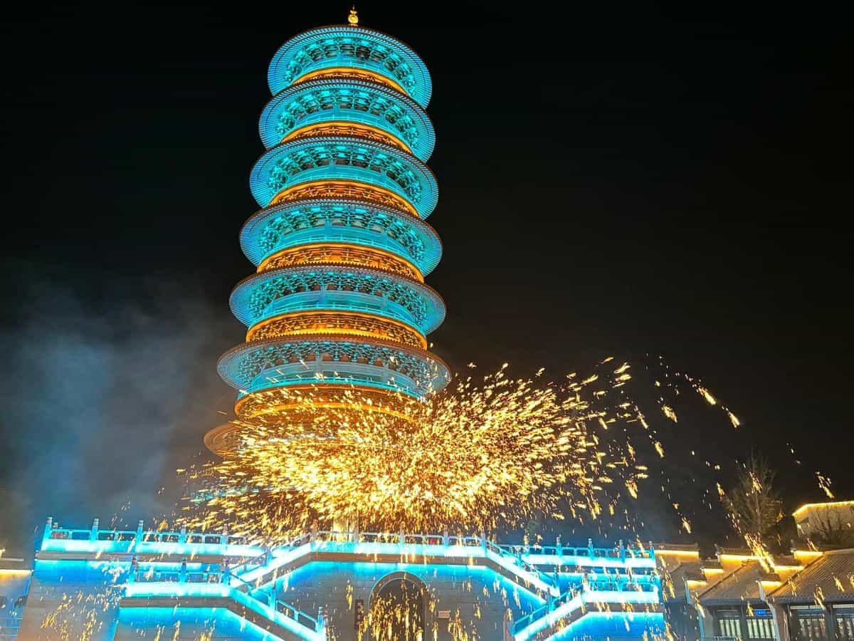 打铁花成功案例现场实拍图