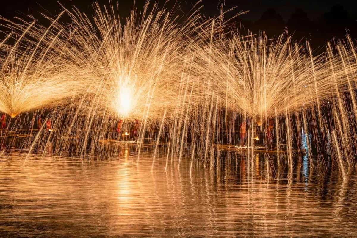 打铁花定制样式现场实拍图