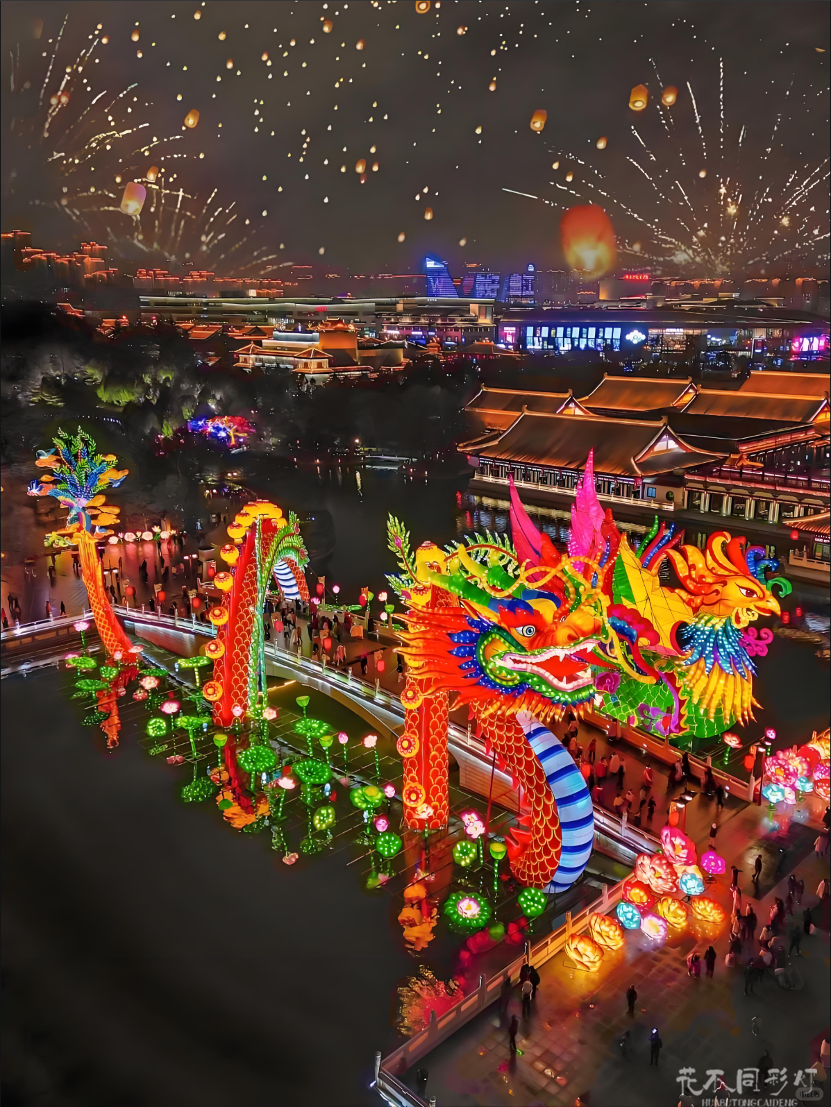 现代数字艺术花灯展示-动态机械装置与AR交互技术的创新融合