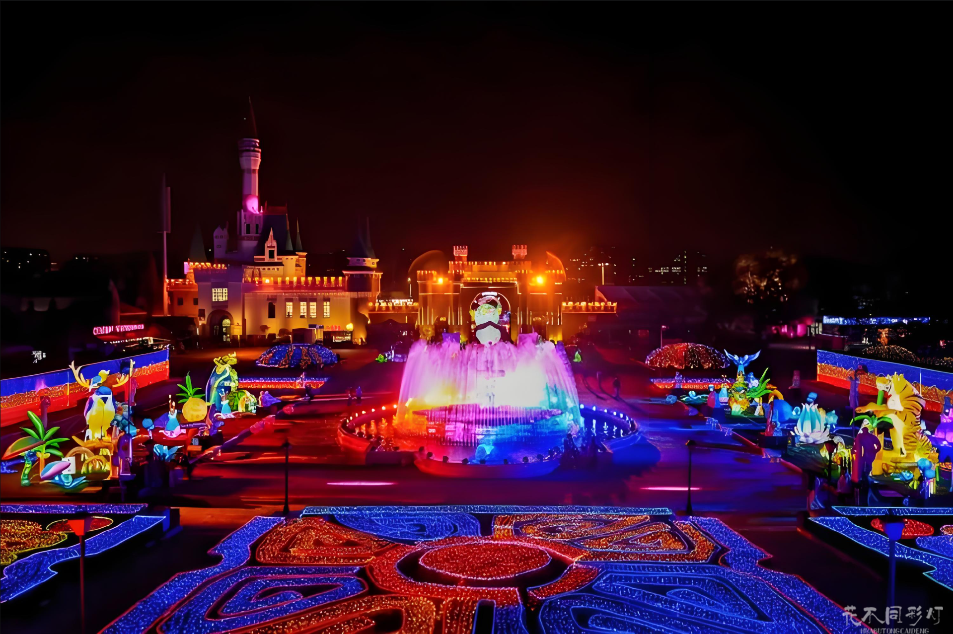 北京世界公园景区中秋灯会全记录：3天引流