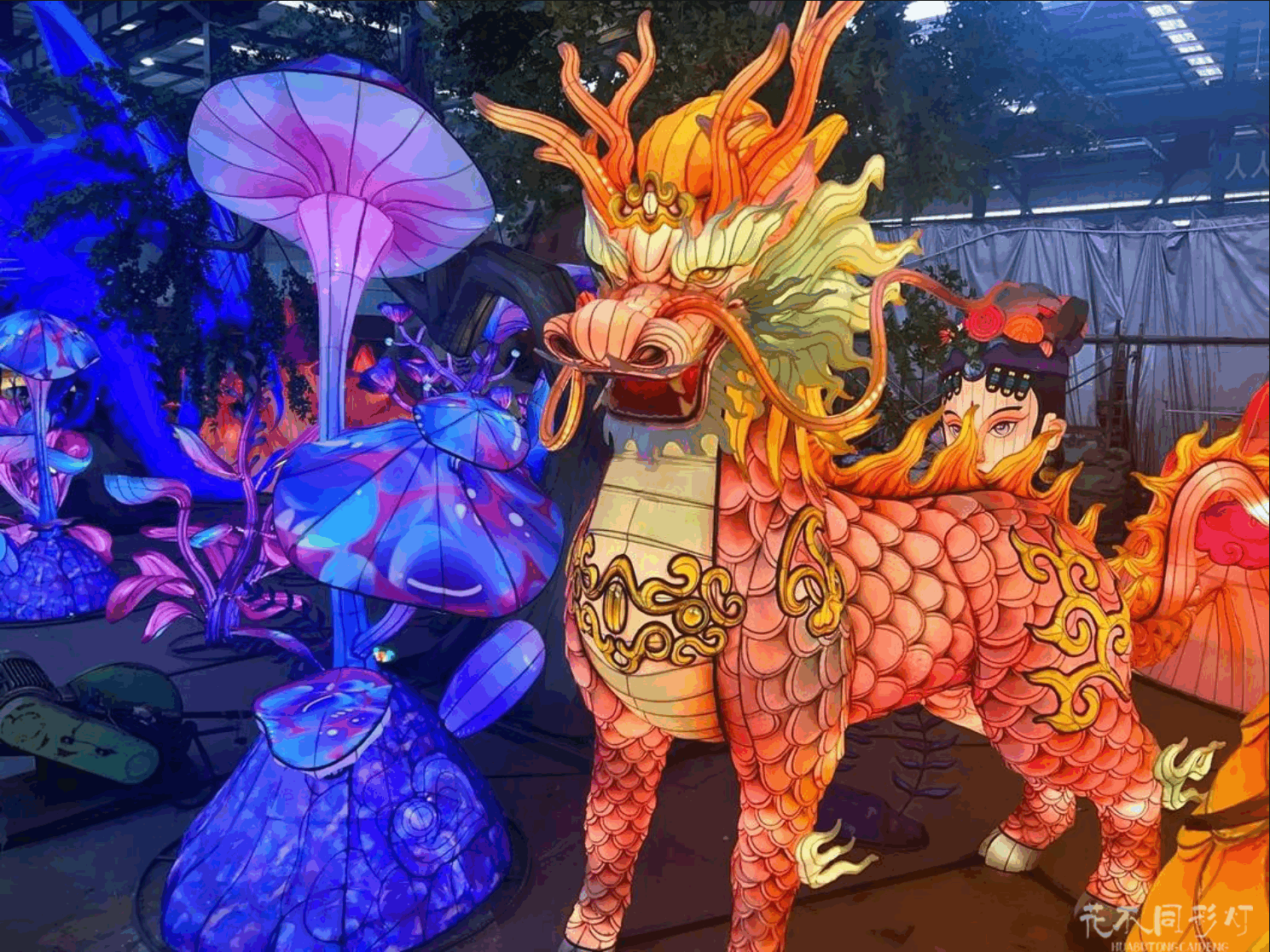 动物园夜游主题灯光秀-动物造型灯组与光影互动场景 动物园夜游主题灯光秀-动物造型灯组与光影互动场景