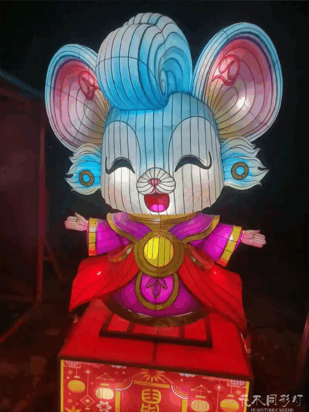 可爱型十二生肖花灯造型-鼠 可爱型十二生肖花灯造型-鼠