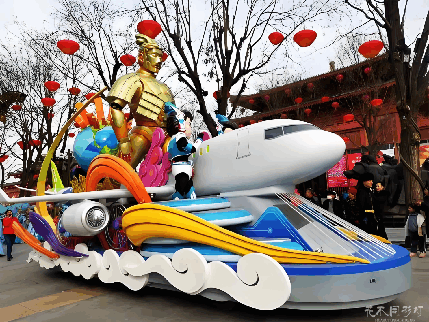 花车彩船专业维修服务保障体系图解 - 三级响应与全方位维修服务流程