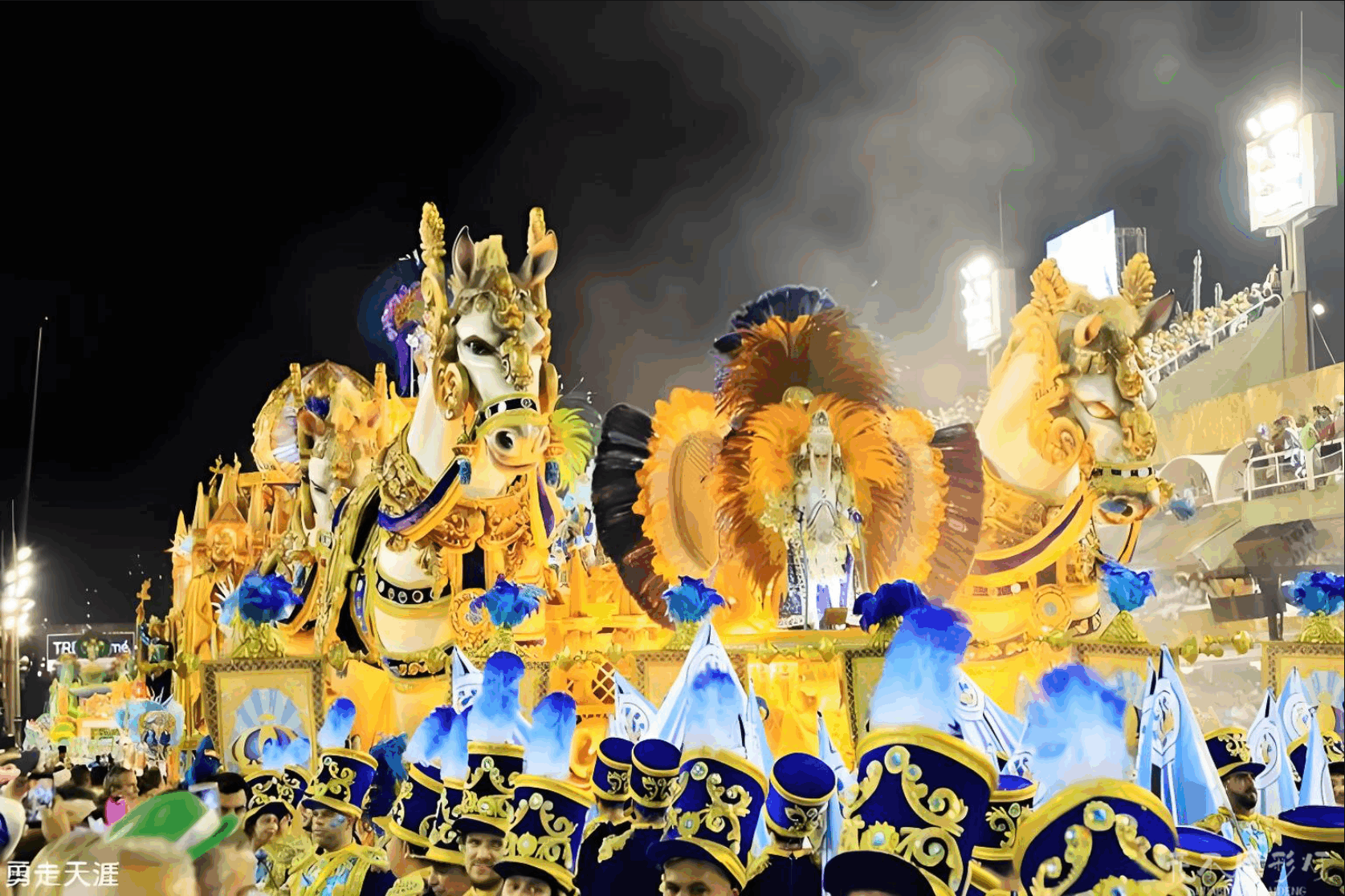 巴西里约狂欢节桑巴文化花车-动态服饰与机械融合 巴西里约狂欢节桑巴文化花车-动态服饰与机械融合