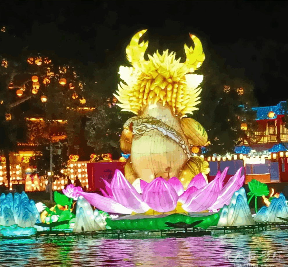 中秋彩船可变形月亮装置-月相圆缺变化演示