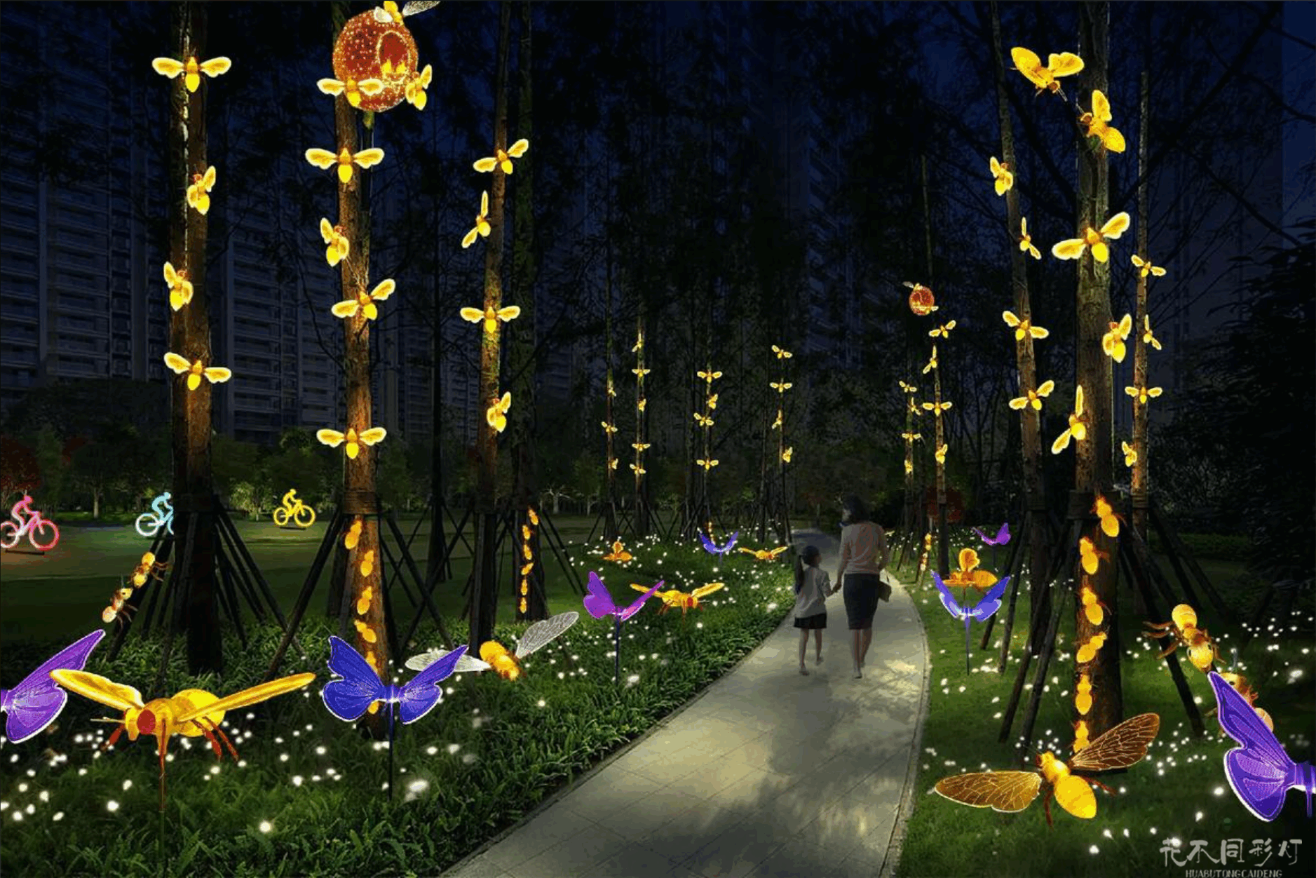 昆虫世界灯光节设计方案