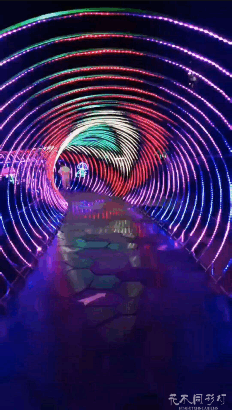 时光隧道灯光节设计效果图