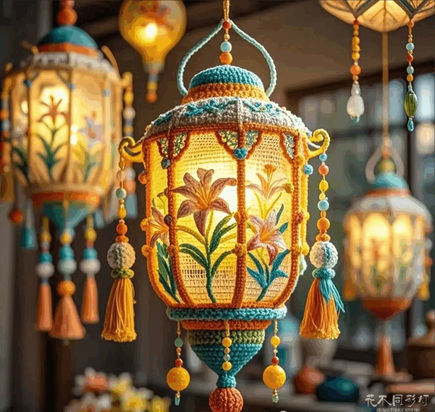 手工丝绸宫灯制作全过程