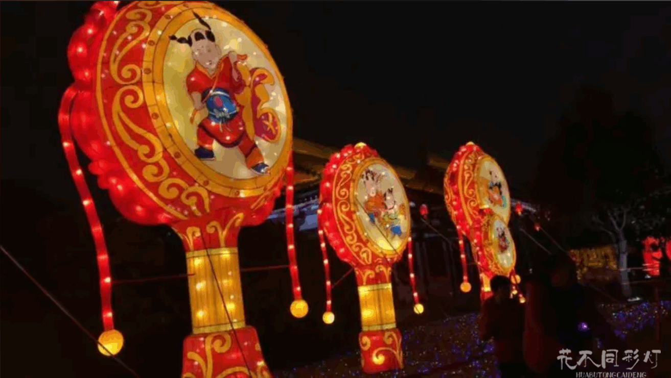 精品宫灯框架结构画工细节实拍对比 - 花不同彩灯品质鉴别指南