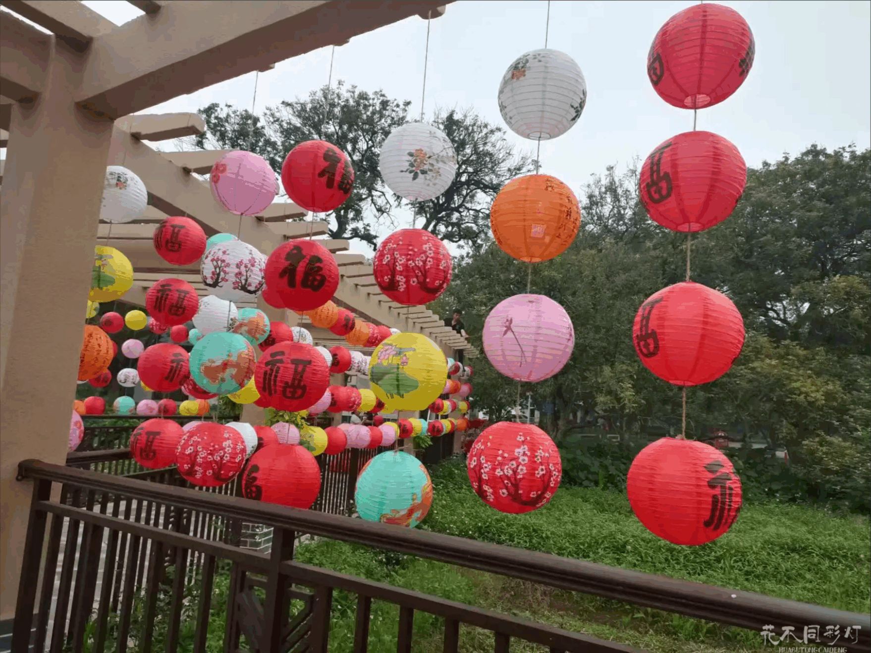 水景区灯笼倒影夜景 - 花不同景观融合方案 水景区灯笼倒影夜景 - 花不同景观融合方案