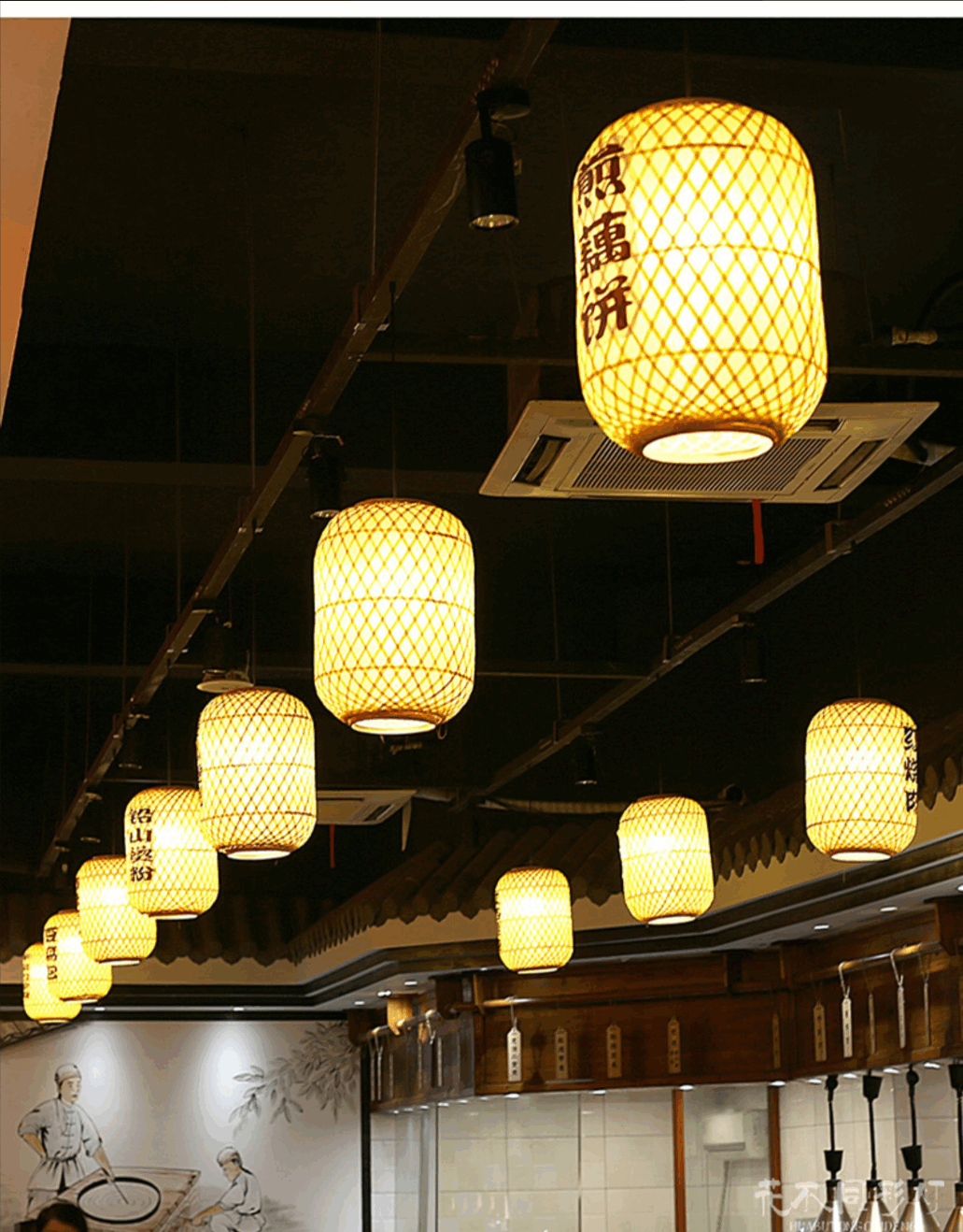 休憩区朦胧光影效果细节 - 花不同禅意灯光技术