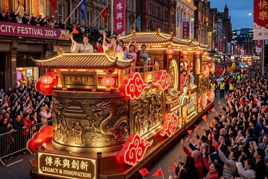地产开业花车巡游, 商圈店庆彩车定制