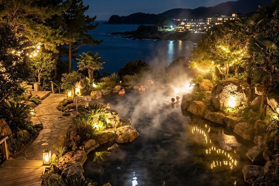 温泉湿地水上光影艺术节：防潮防腐与夜间场