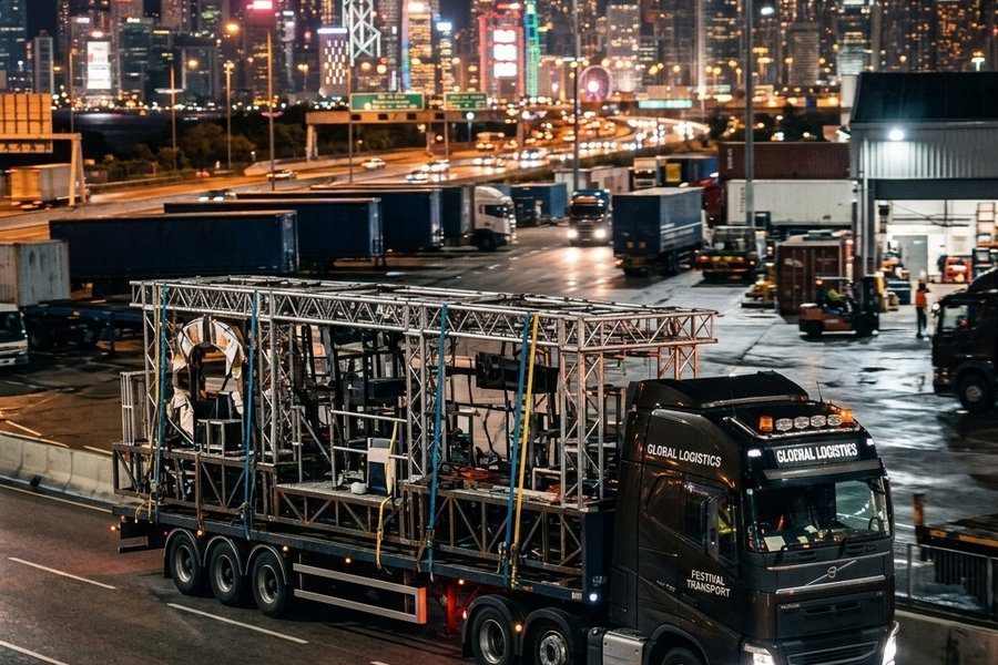 定制花车超高超宽无法上路？公路运输与现场复原解决方案