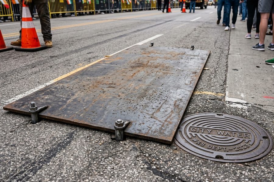 文旅景区巡游通道树木限高障碍排查与花车转弯半径实地道路放样