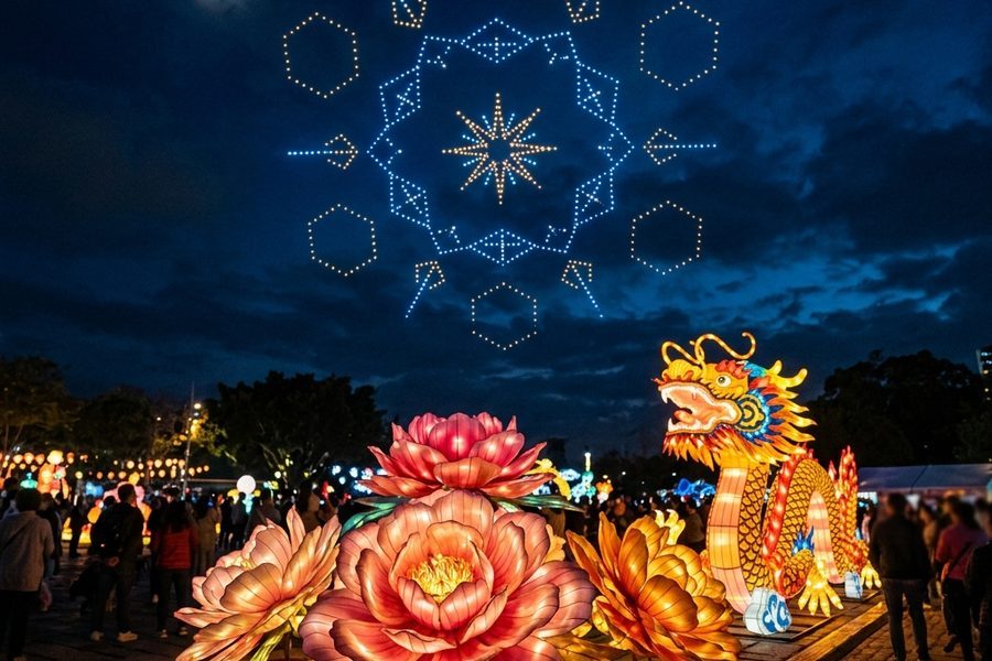 无人机飞控技术团队在起降区设置RTK高精度差分基站与信号抗干扰屏蔽设施