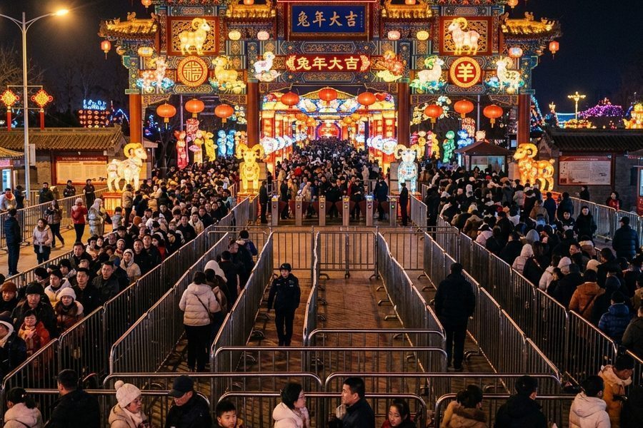 5A景区灯会10万客流安全动线：疏导策划全案甘特复盘