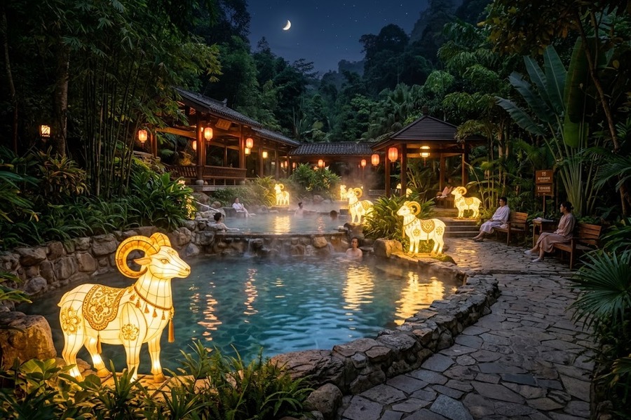 华南温泉度假区跨年光影节：冬季夜游客单价提升复盘
