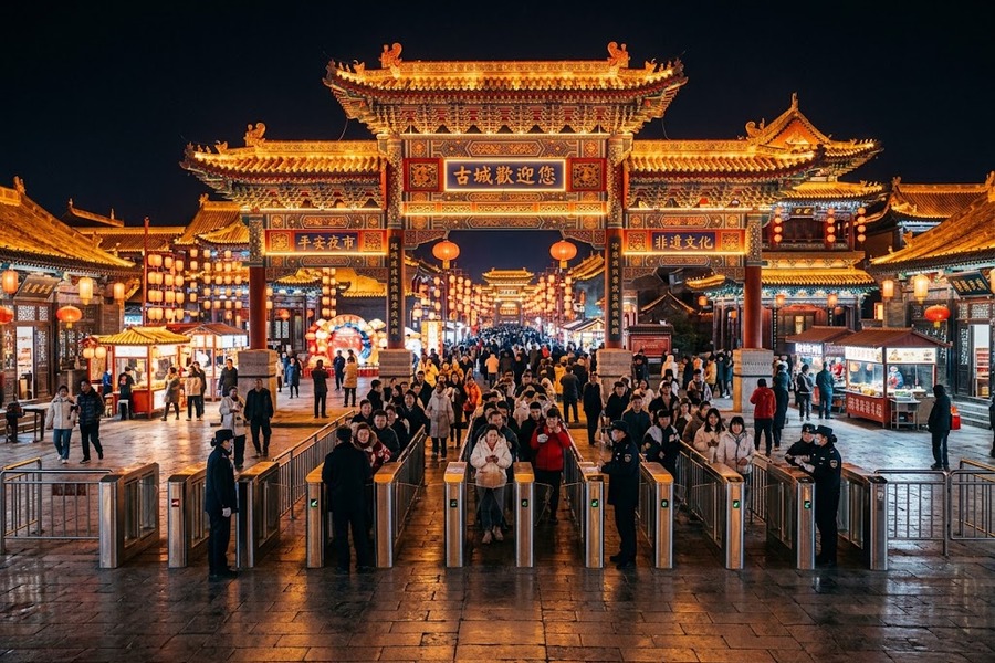 文旅特色小镇羊年灯会联合运营：门票分成轻资产合作方案