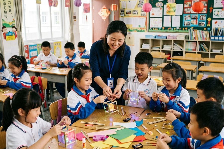 彩灯制作进校园：中小学非遗手工课免明火教案设计