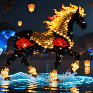 春节灯会策划方案怎么写-花不同彩灯