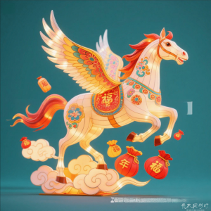 马到成功花灯灯组设计图