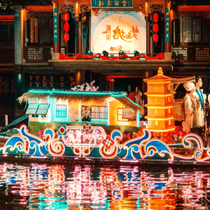 中秋节主题巡游花船案例