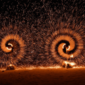 打铁花表演真的安全吗