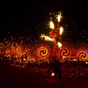 打铁花样式二-有凤来仪