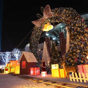 古街灯光亮化怎么做-花不同彩灯