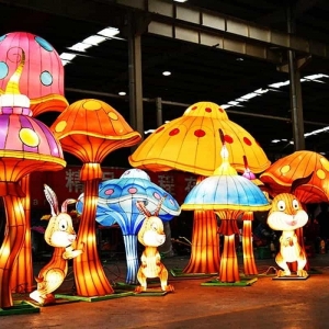 景区夜游灯光节推荐-花不同彩灯