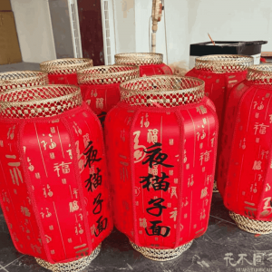 传统灯笼什么材质好-花不同彩灯