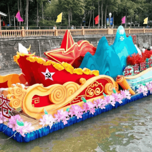 彩车制作材料有哪些-花不同彩灯